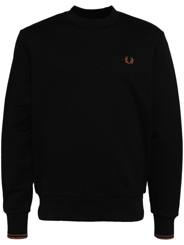 logo-embroidered cotton sweatshirt