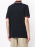 stripe-trim logo polo shirt