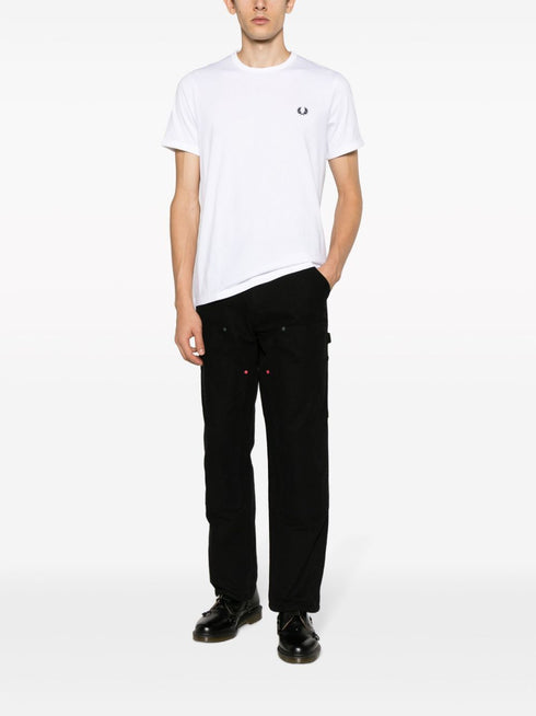 logo-embroidered cotton T-shirt