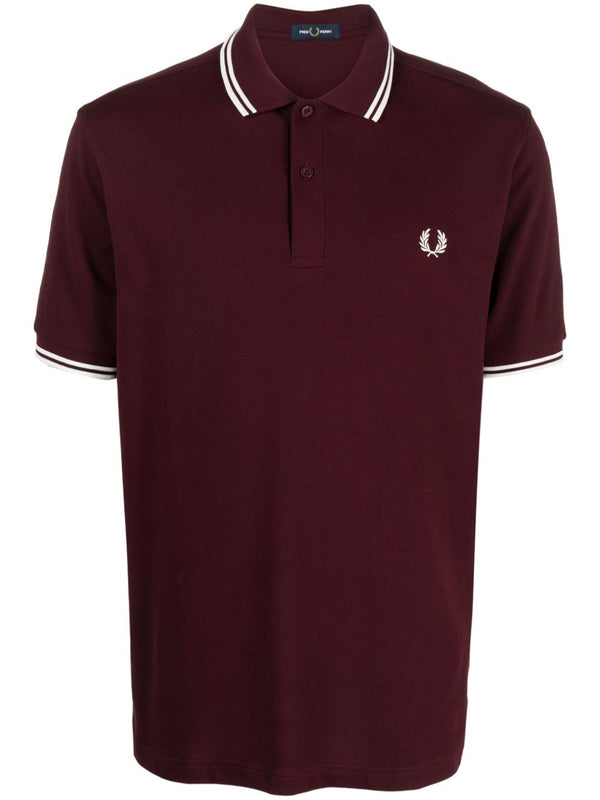 logo-embroidered cotton polo shirt