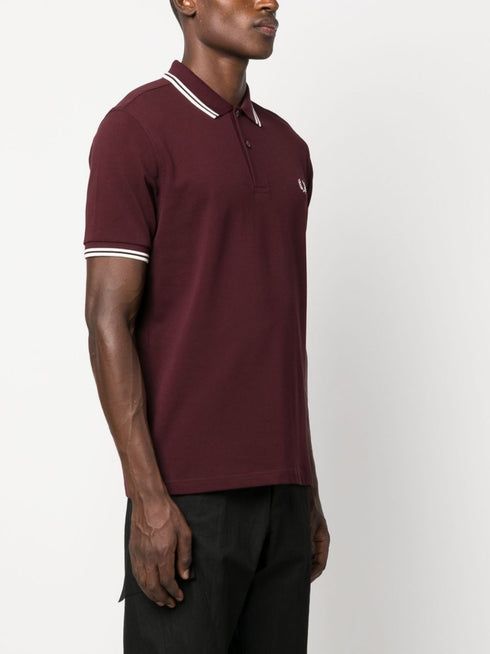 logo-embroidered cotton polo shirt