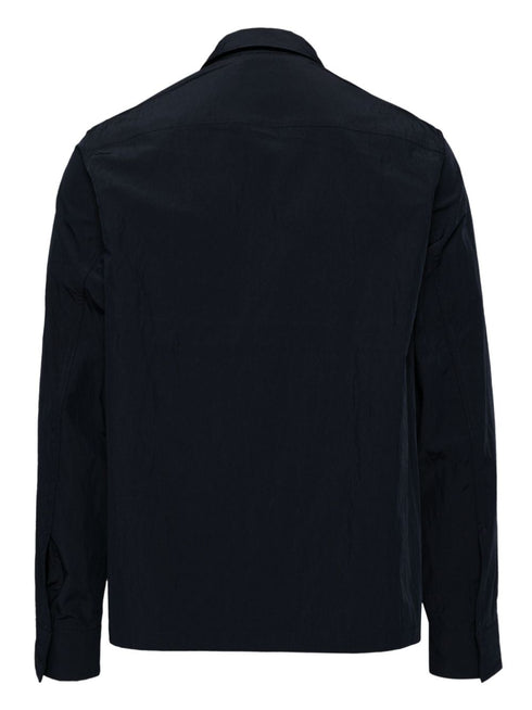 teksturowana koszula zapinana na suwak