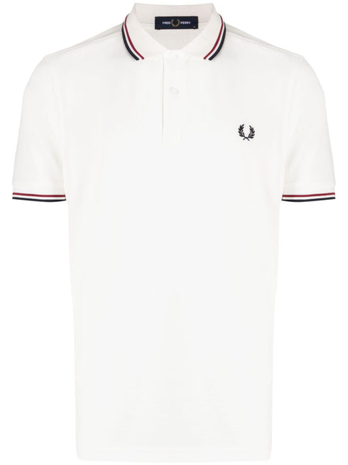 contrast-trim cotton polo shirt