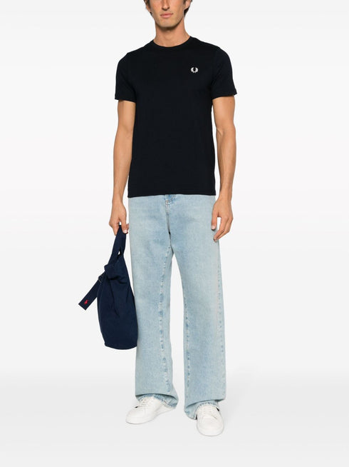 bawełniana koszulka z haftowanym logo