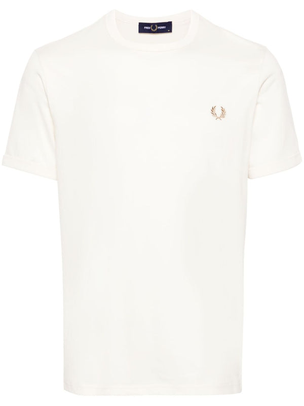 logo-embroidered cotton T-shirt