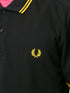 stripe-trim logo polo shirt