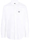 logo-embroidered cotton shirt