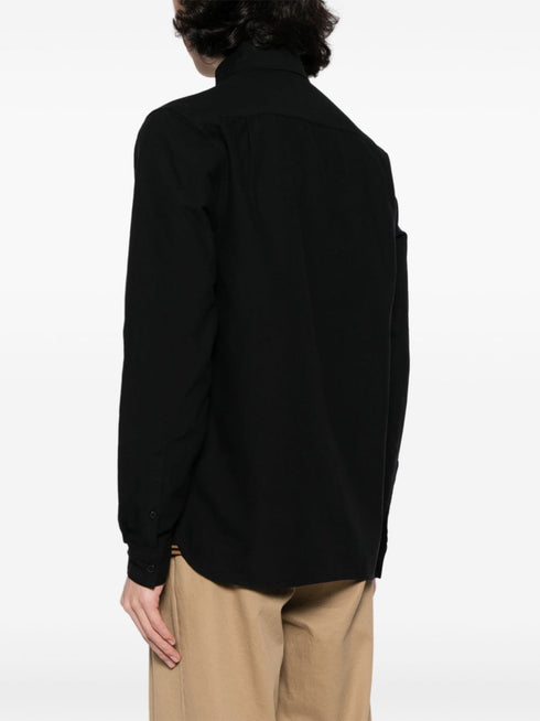 logo-embroidered cotton shirt