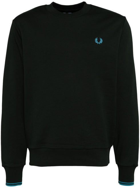 logo-embroidered cotton sweatshirt