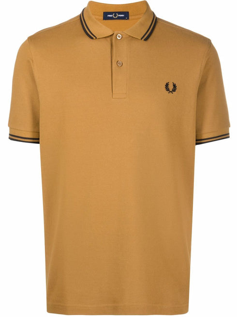 embroidered-logo polo shirt
