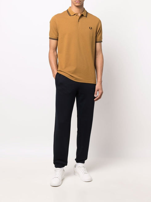 embroidered-logo polo shirt