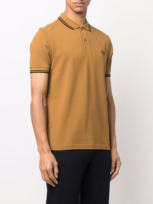 embroidered-logo polo shirt