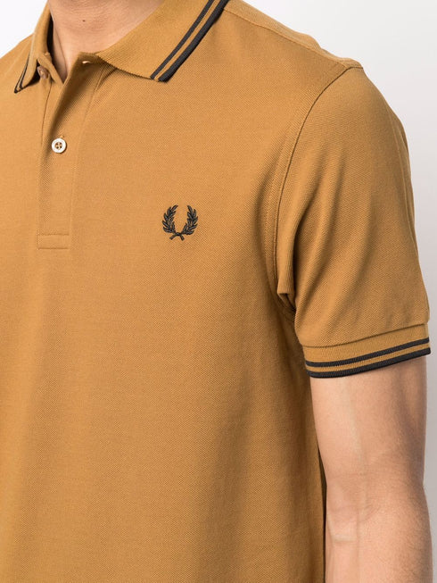 embroidered-logo polo shirt