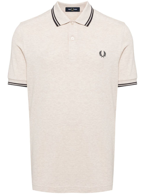 embroidered logo polo shirt