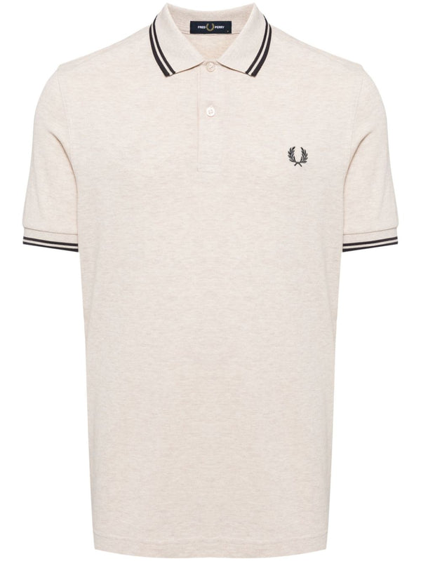 embroidered logo polo shirt