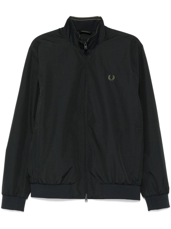 logo-embroidered jacket