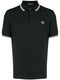 contrast-trim cotton polo shirt
