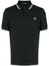 contrast-trim cotton polo shirt