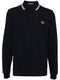 logo-embroidered long-sleeved polo shirt