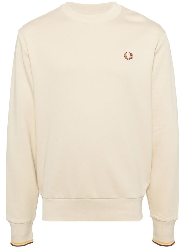 embroidered logo sweatshirt