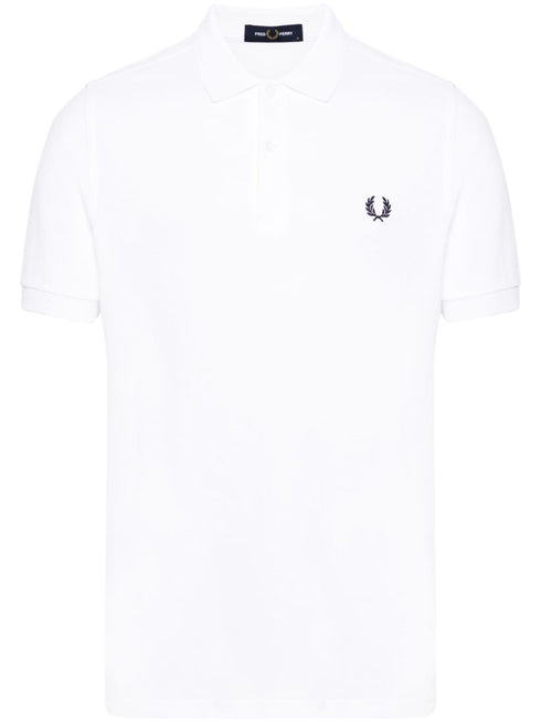 logo-embroidered piqué polo shirt