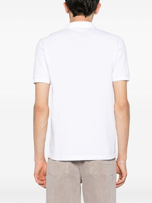 logo-embroidered piqué polo shirt