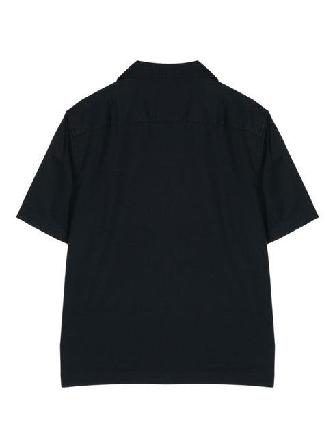 logo-embroidered cotton shirt