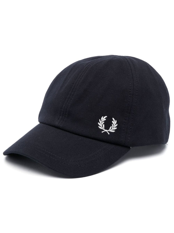logo-embroidered cotton cap