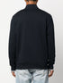 logo-embroidered zip-up jumper