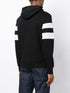 striped sleeve cotton hoodie