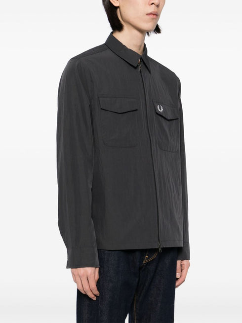 zip-up shirt jacket
