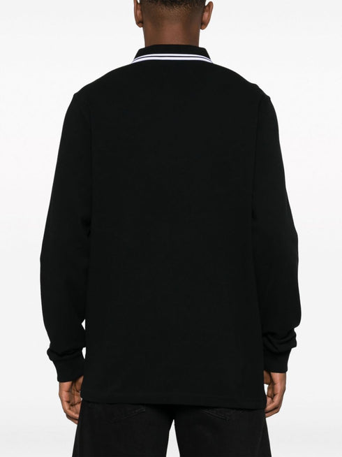 logo-embroidered cotton polo shirt