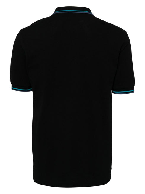 embroidered logo polo shirt