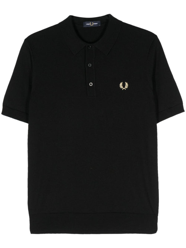 logo-embroidered polo shirt
