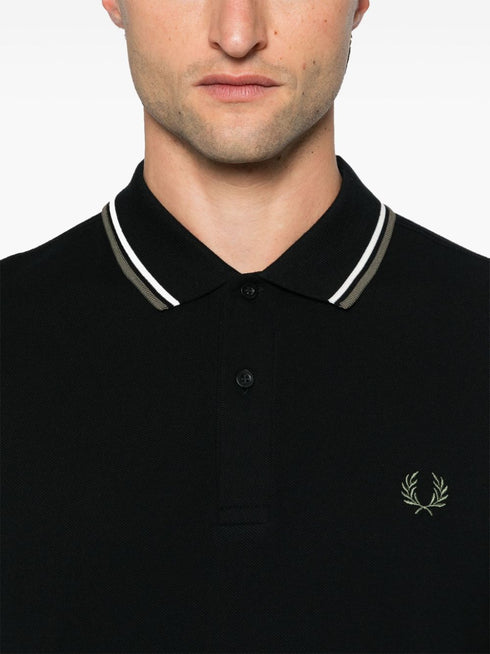 logo-embroidered polo shirt