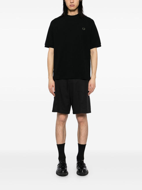 ribbed raglan-sleeved T-Shirt