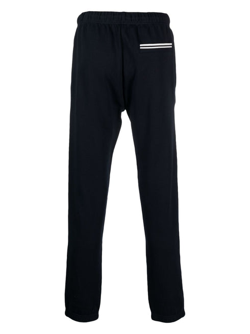 logo-embroidered cotton track pants
