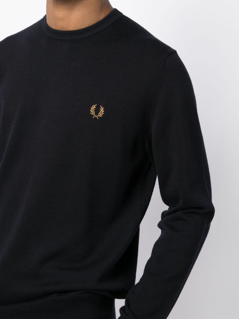 logo-embroidered sweater