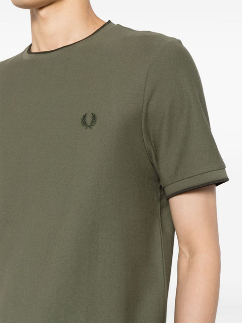 logo-embroidered t-shirt