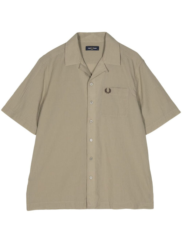 lightweight cotton-crepe shirt