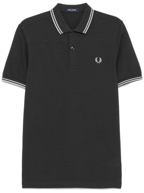 logo-embroidered polo shirt