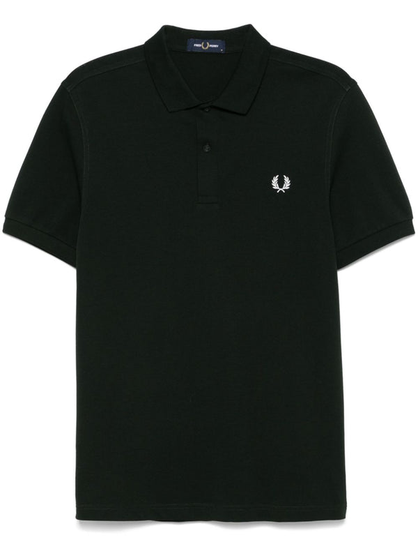logo-embroidered polo shirt
