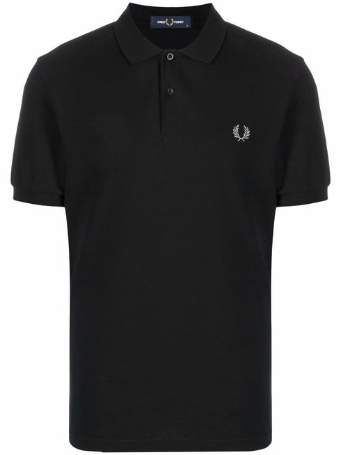 embroidered logo polo shirt