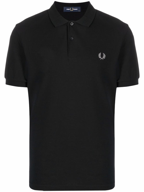 embroidered logo polo shirt