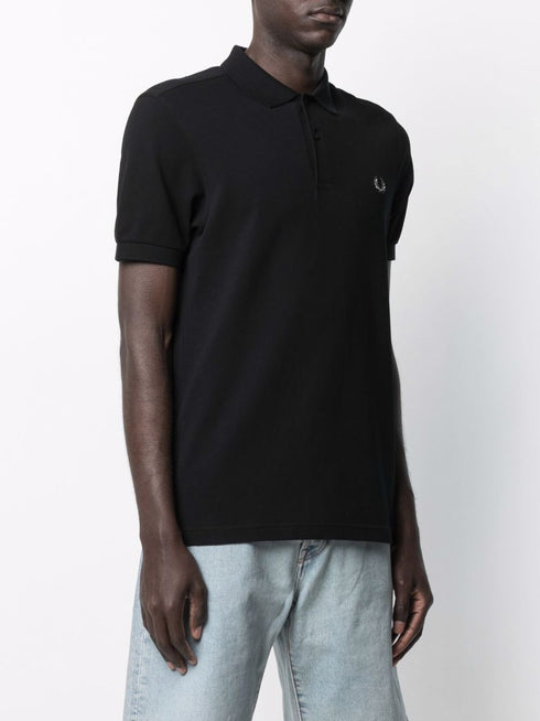 embroidered logo polo shirt