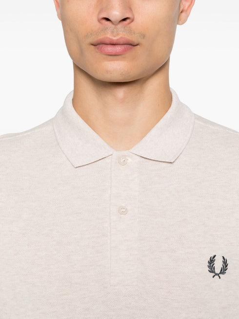 embroidered-logo polo shirt
