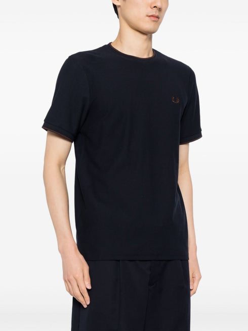 crepe piqué t-shirt