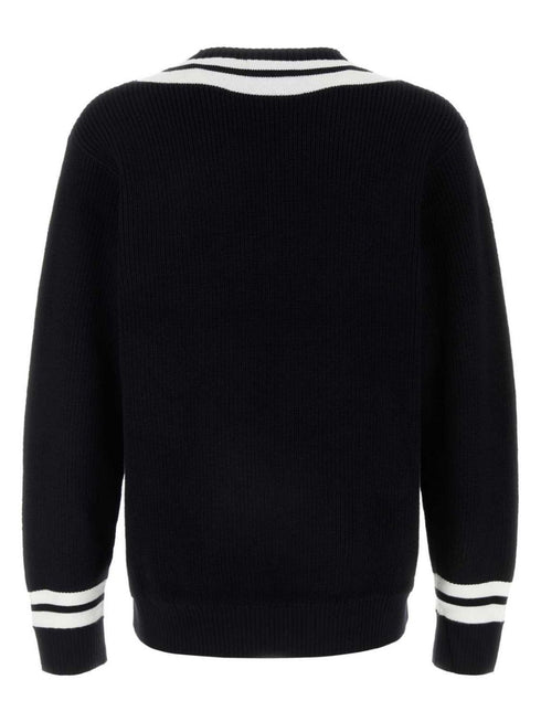 stripe-trim jumper