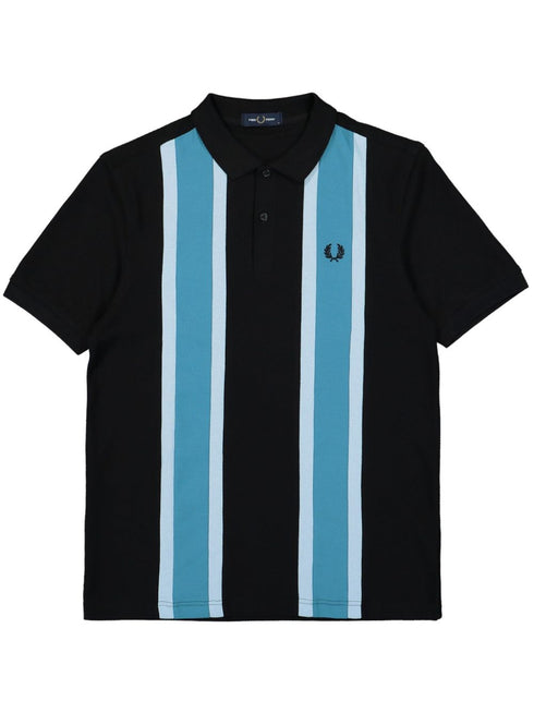 woven mesh relaxed-fit polo shirt