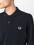 crest-motif polo shirt
